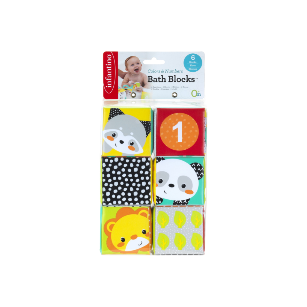 Infantino Colors & Numbers Bath Blocks