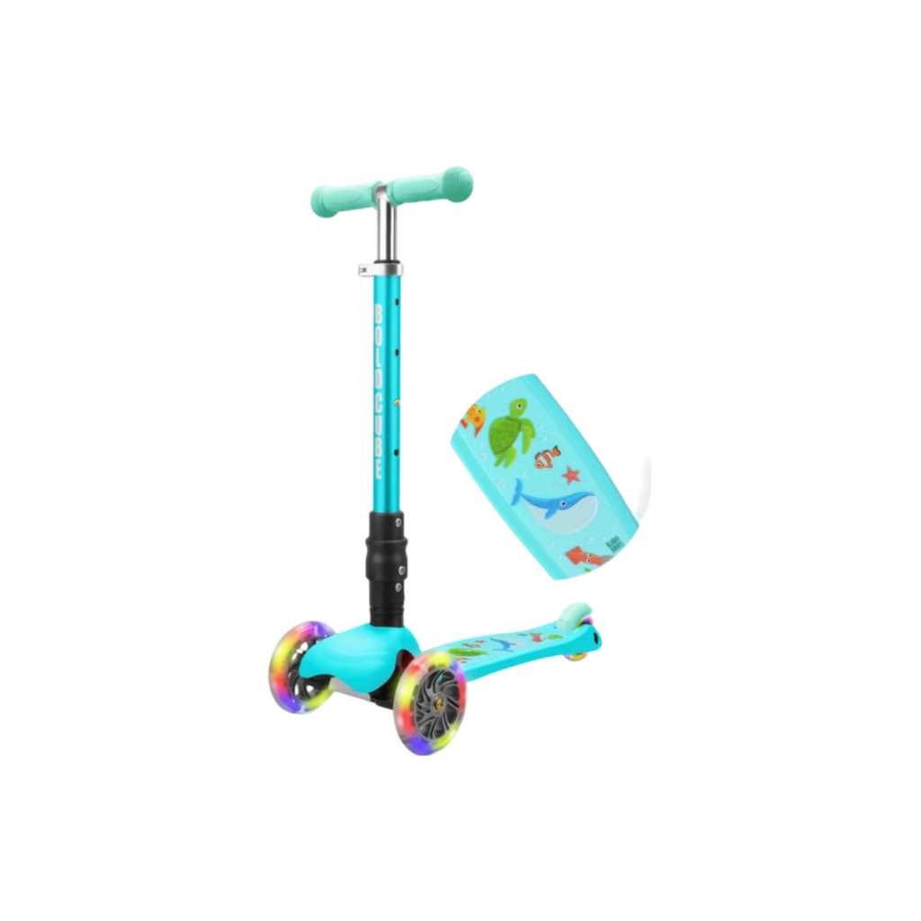 Bold Cube 3 Wheel Scooter Folding Teeny Ocean (Aqua)