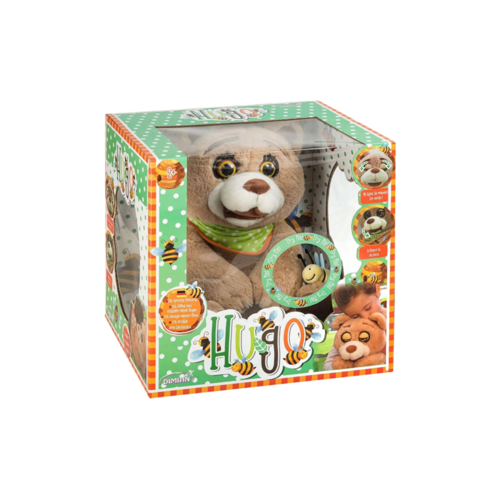 Bambiolina 36Cm Plush Hugo With Three Fairy Tales In English Version