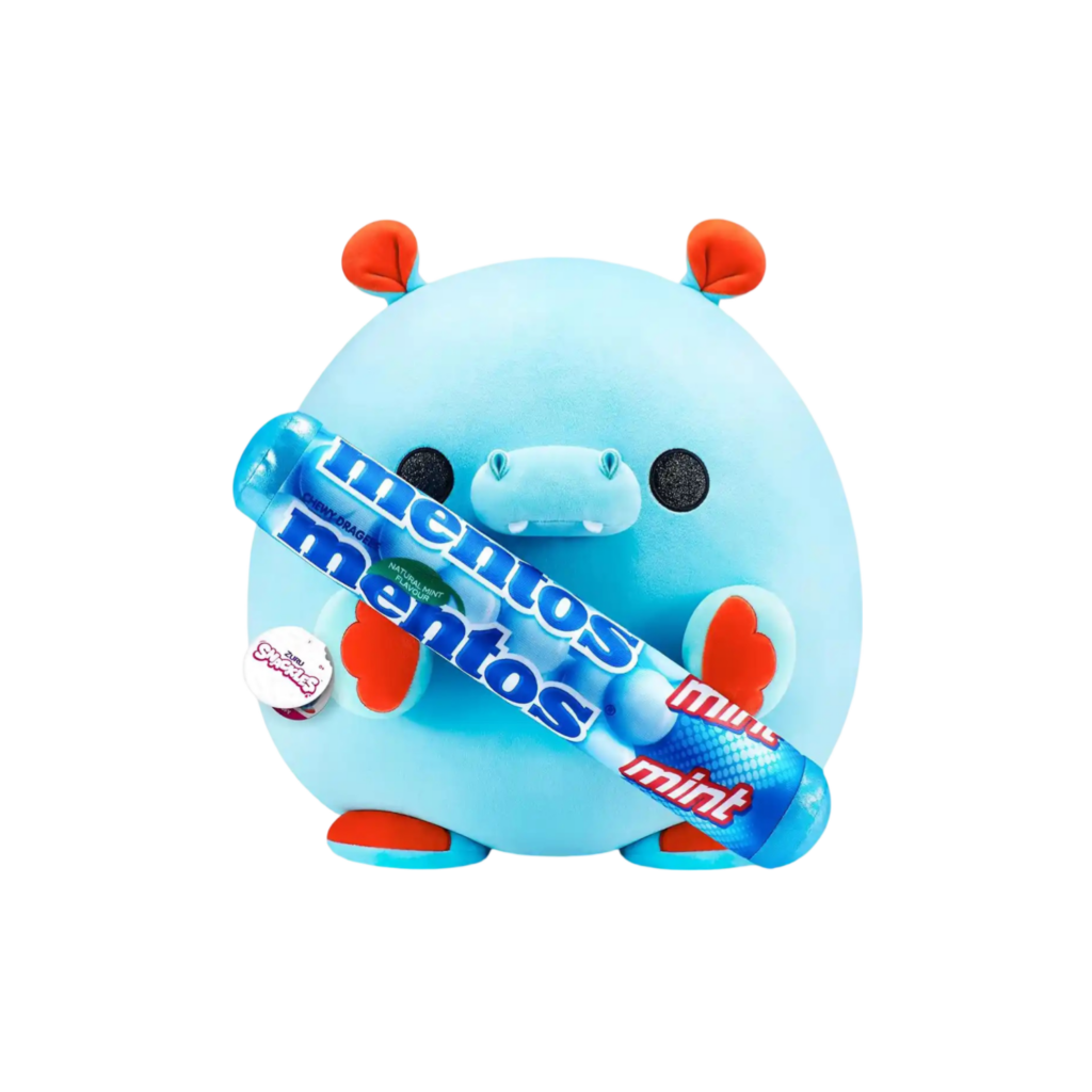 Zuru  Snackles Medium - Hippo Holding Plush Mentos Mint Flavour