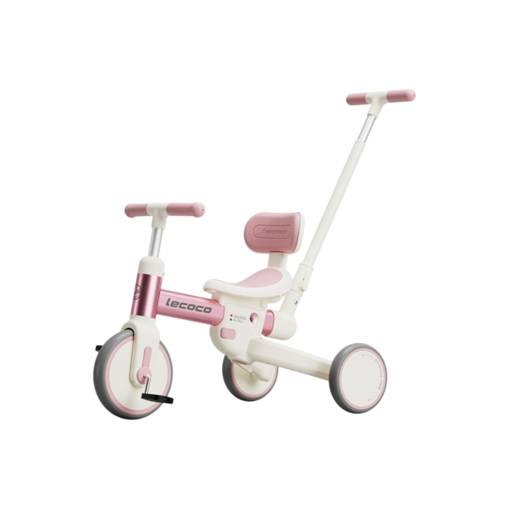 Lecoco Kids Trike S3, Pink  68.5*45*53 Push Bar:71-87.5Cm