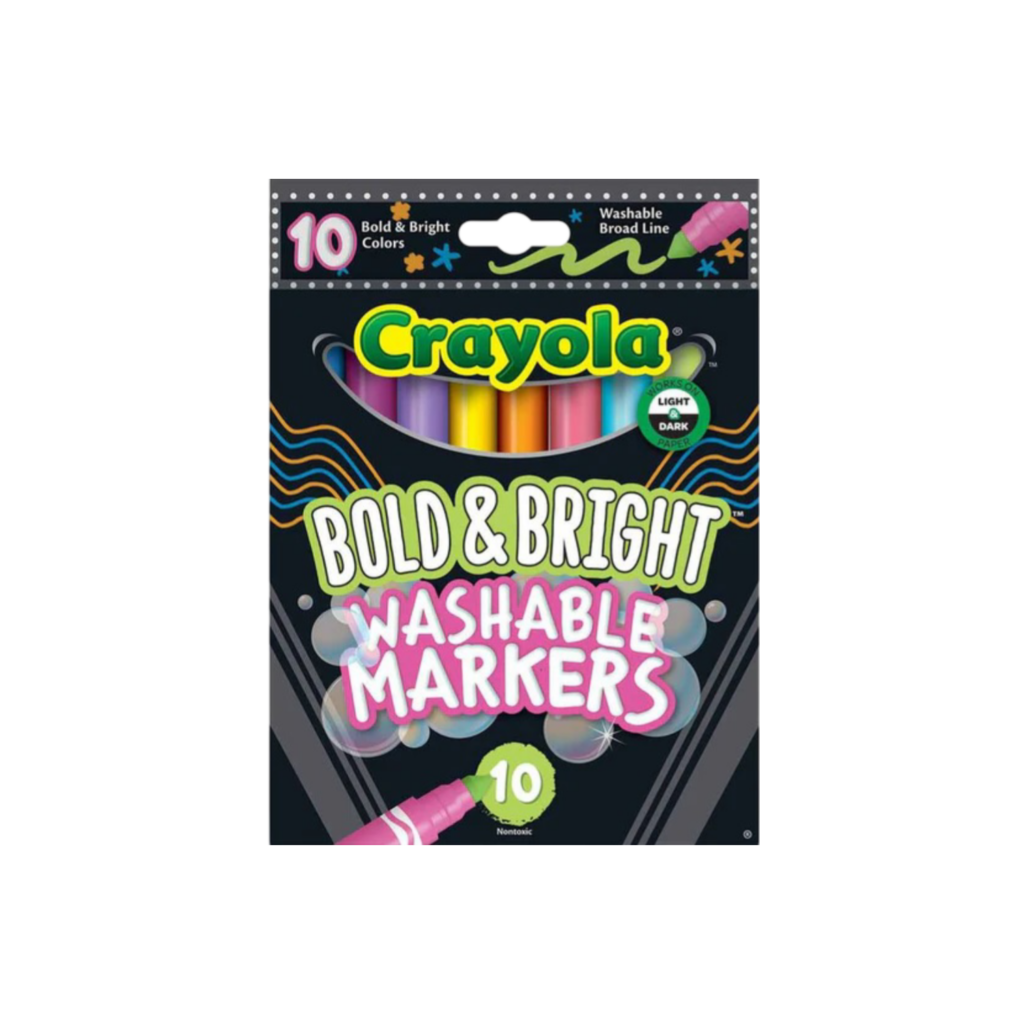 Crayola 10 Ct Broad Line Markers, Bold & Bright