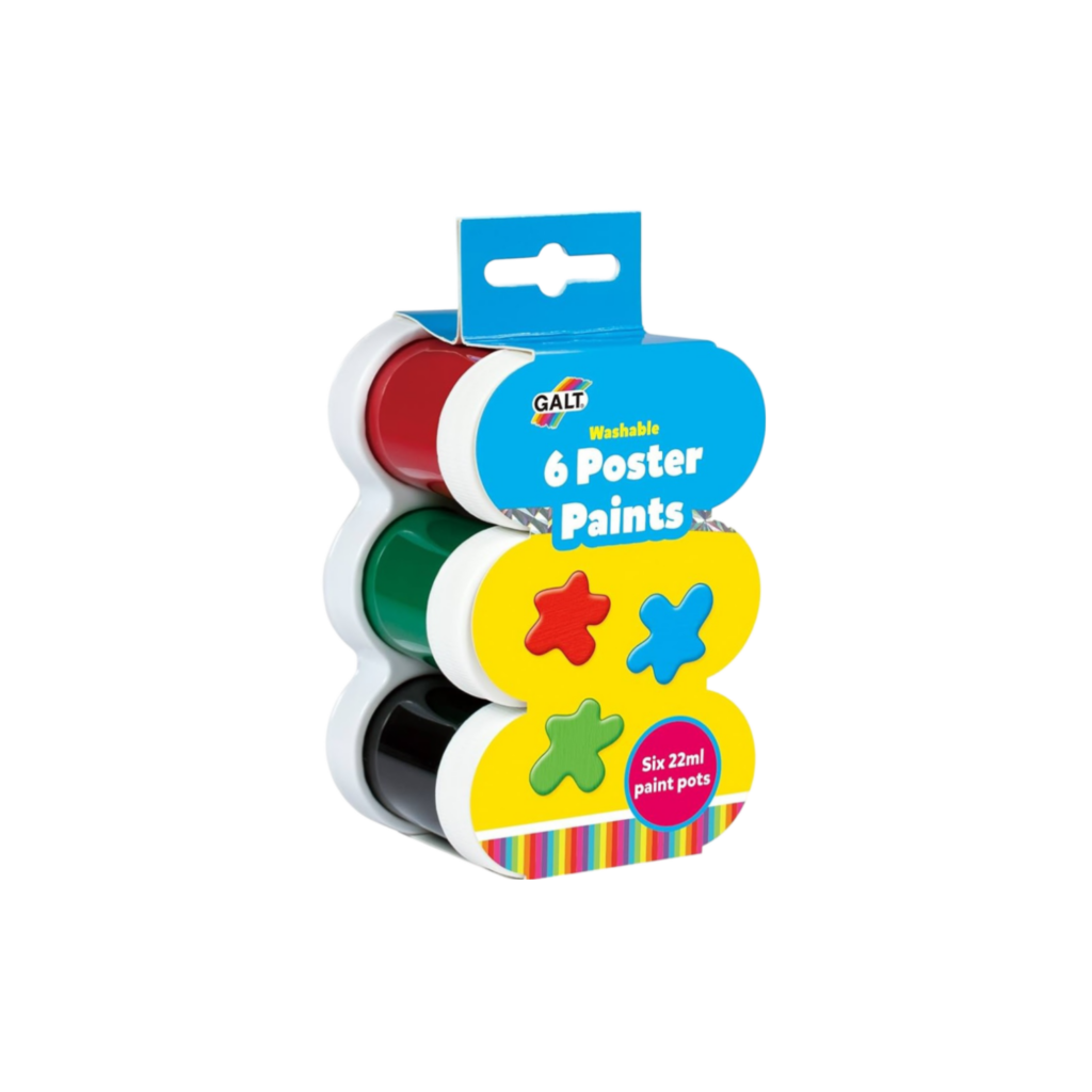 Galt 6 Poster Paints- Washable