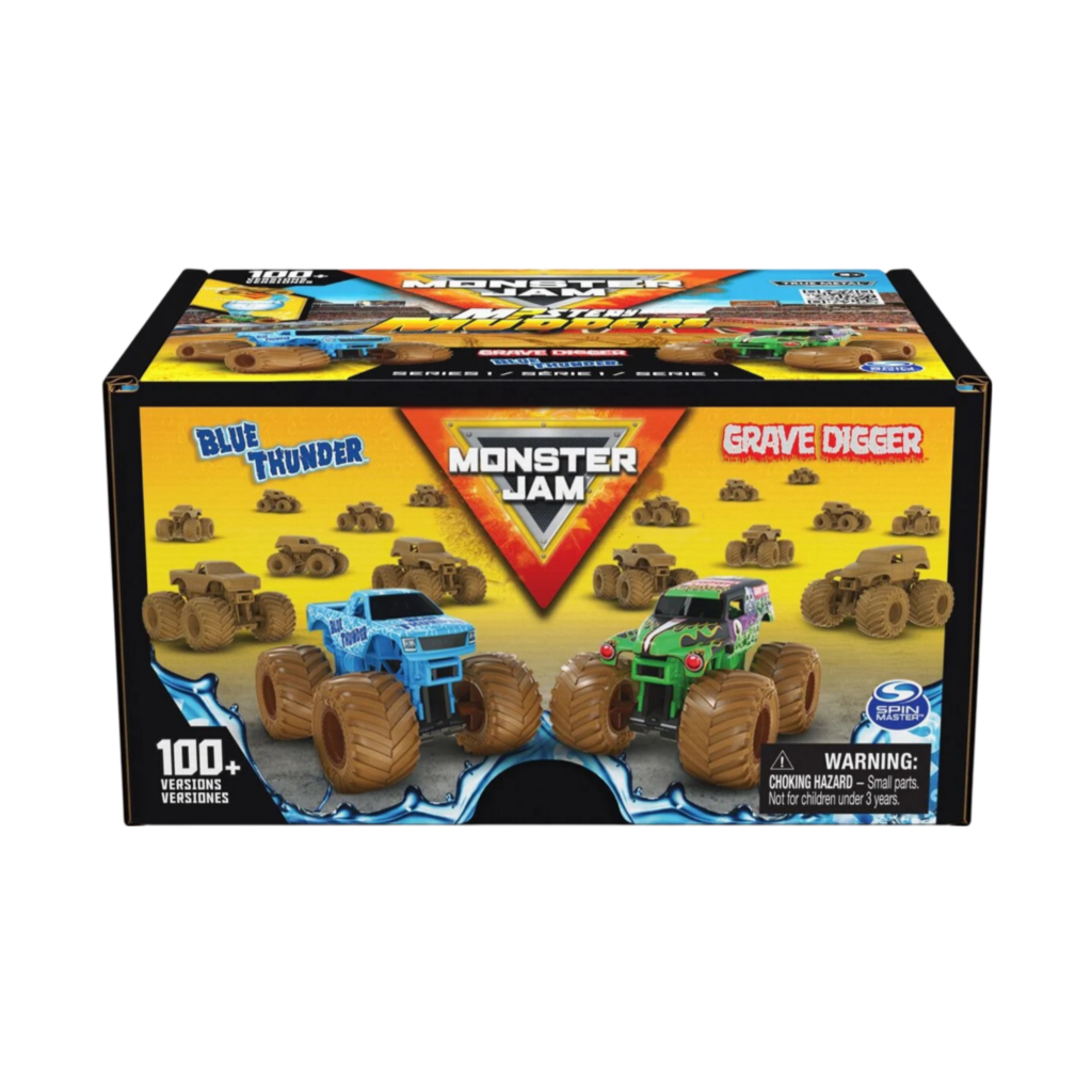 Spin Master Monster Jam 1:64 Mystery Mudders 2-Pack