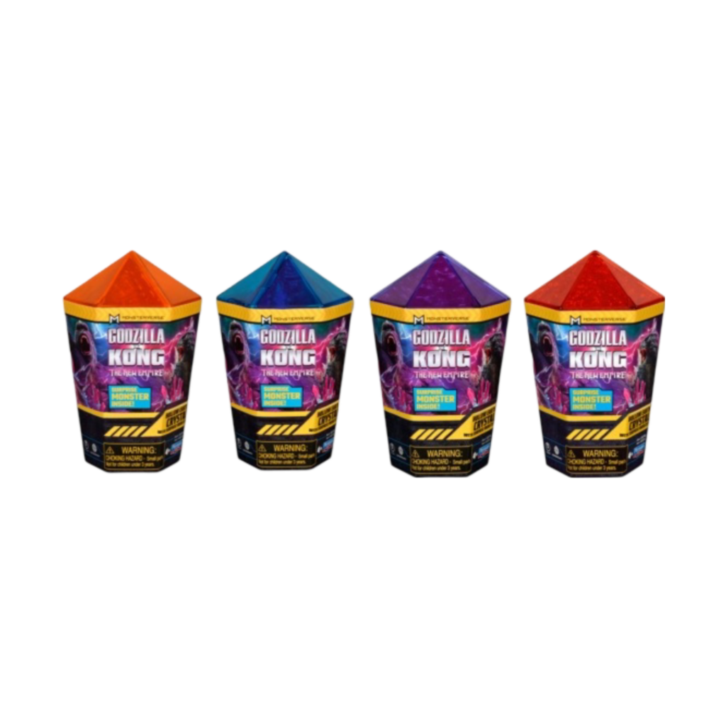 Godzilla X Kong Hollow Earth Crystal Blind Pack Figure Cdu Assorted 4