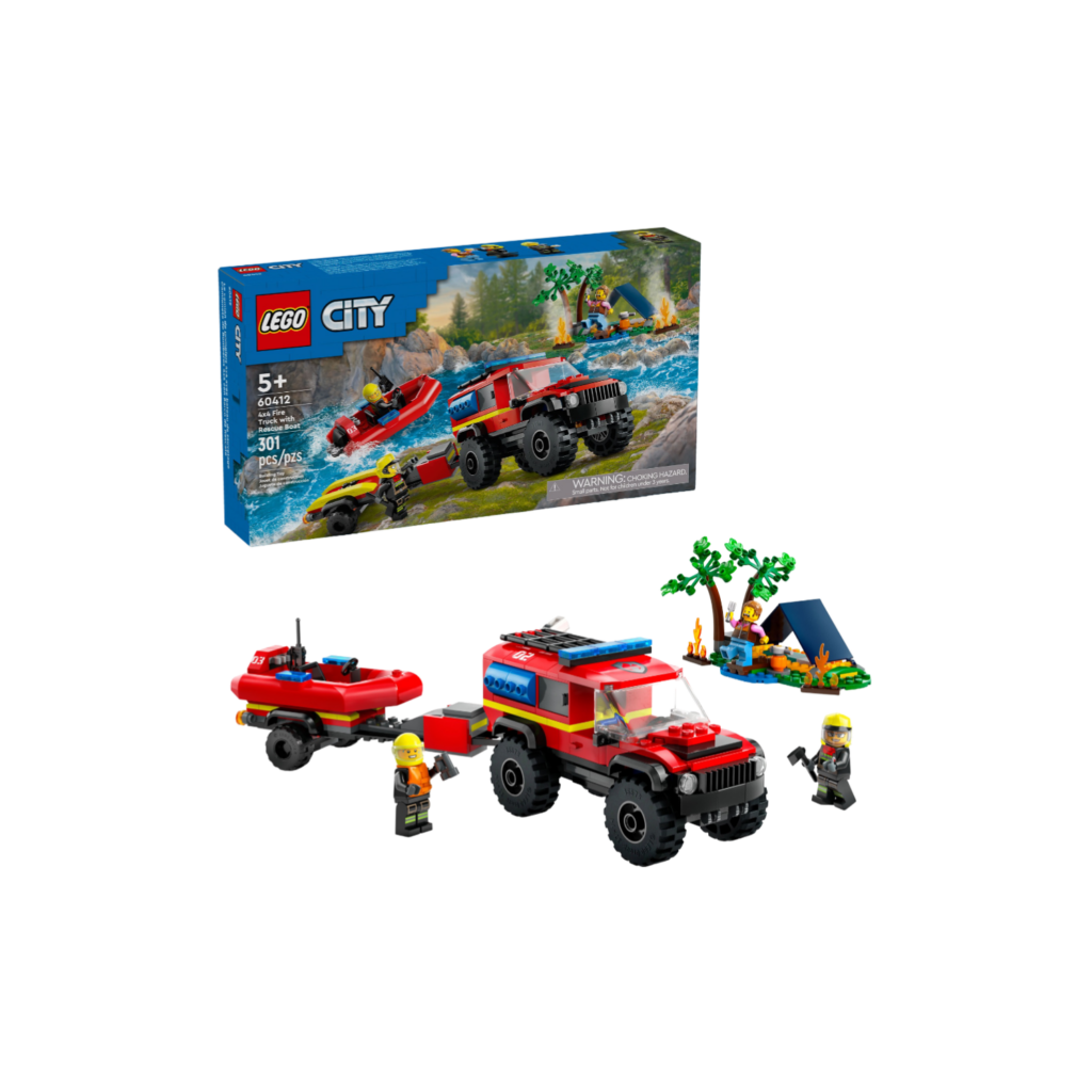 Lego 60412 4X4 Fire Truck With Rescue B..