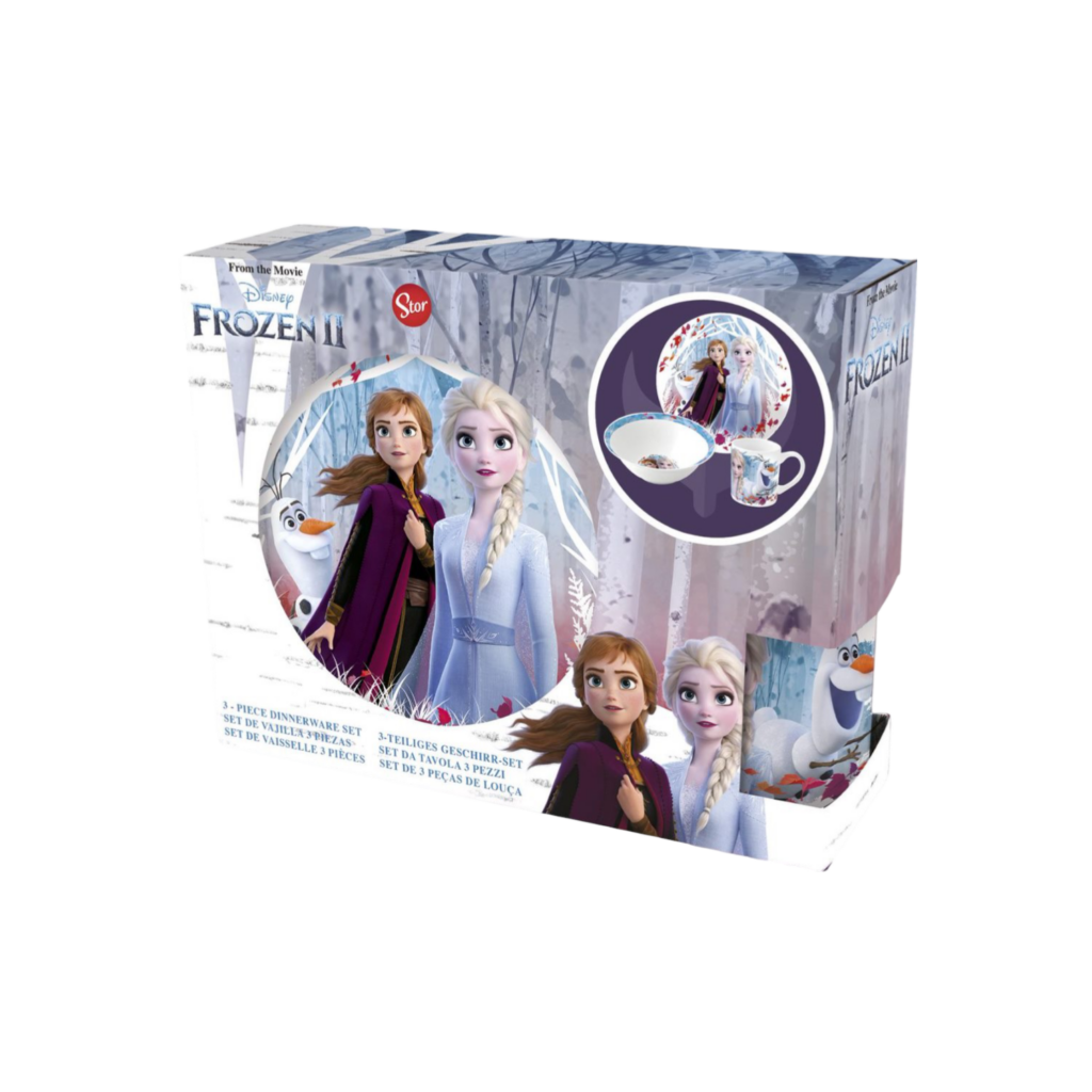 Stor Frozen Ceramic 3 Pcs Snack Set