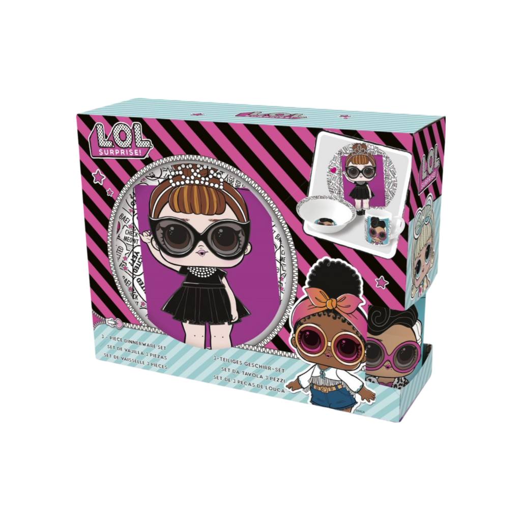 Stor Lol Ceramic 3 Pcs  Snack Set