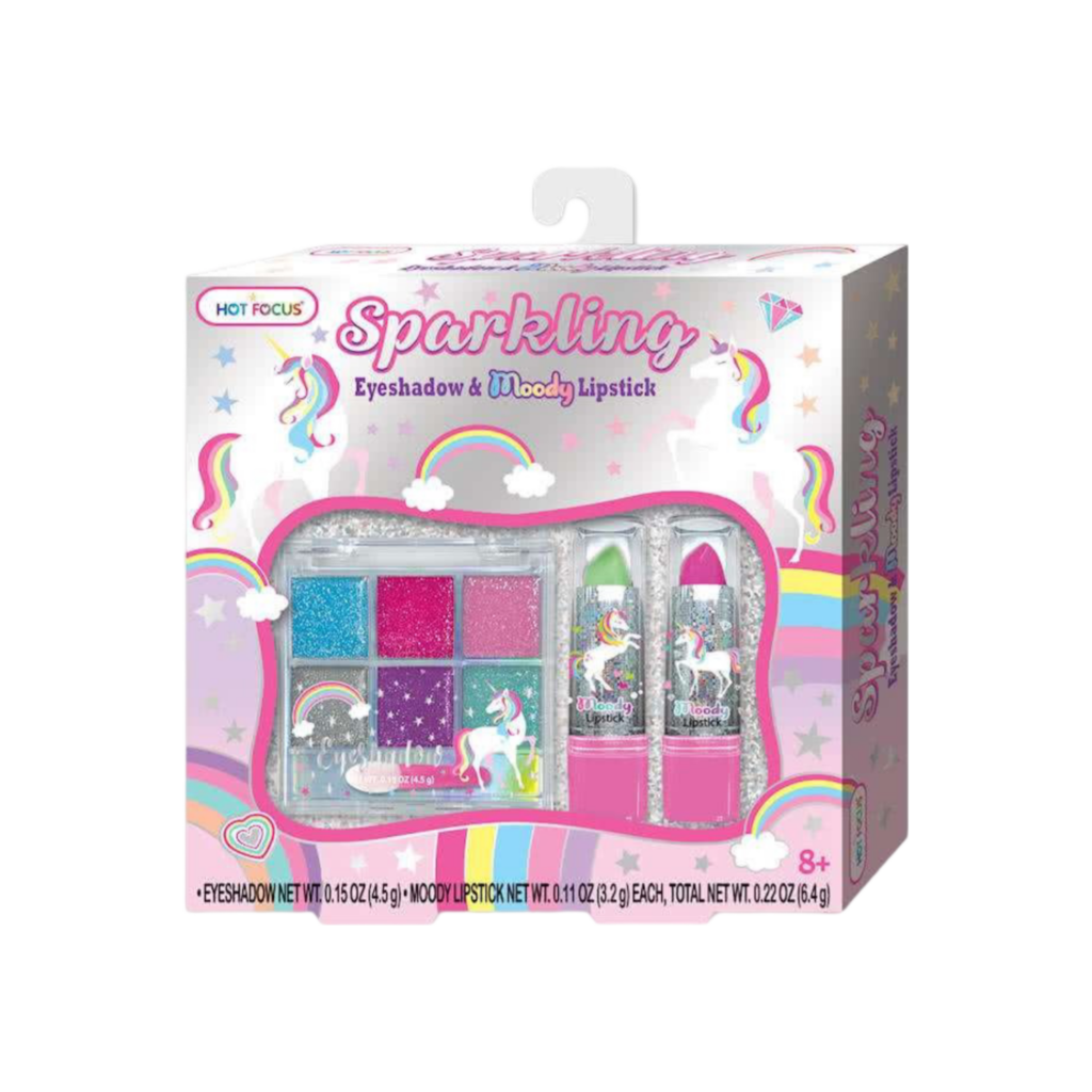 Hot Focus Sparkling Eyeshadow & Moody Lipstick( Unicorn)