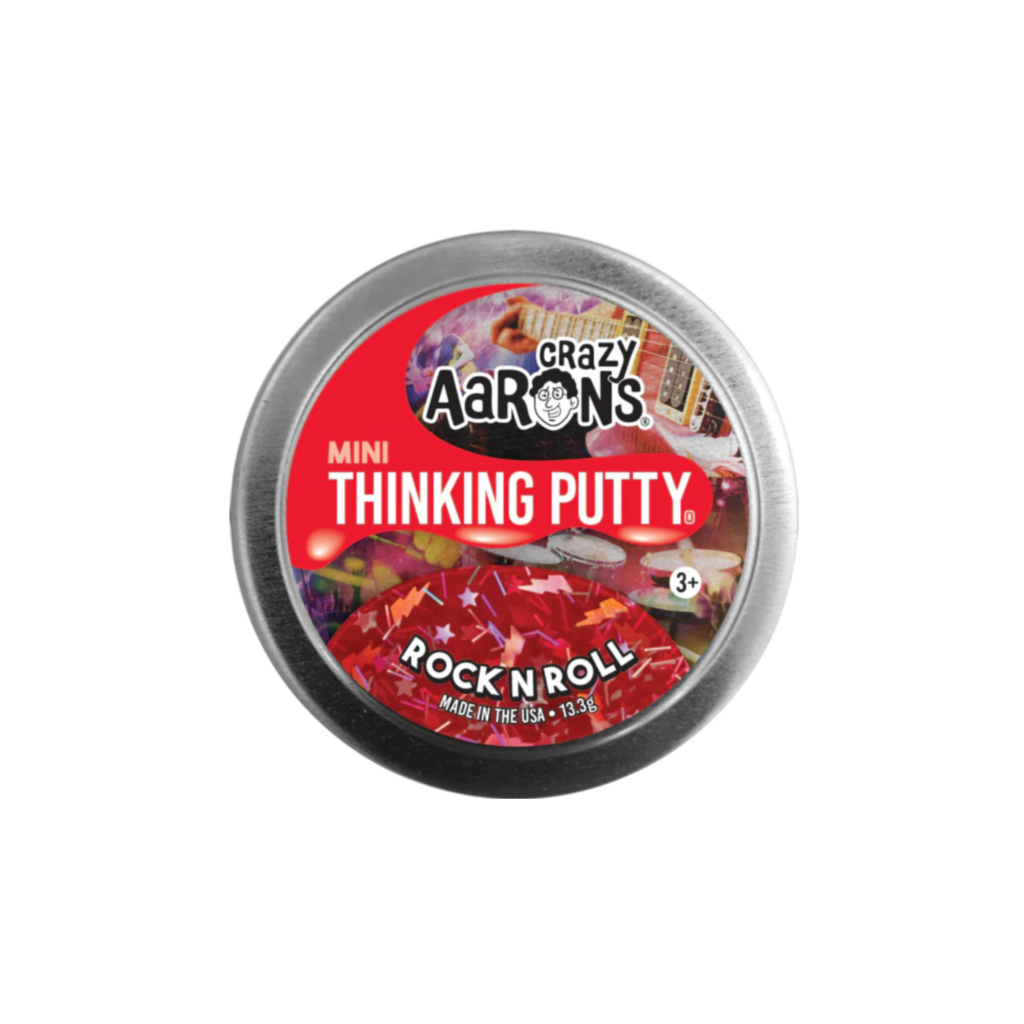 Crazy Aaron Mini Rock N' Roll - 2" Thinking Putty Tin For Eu