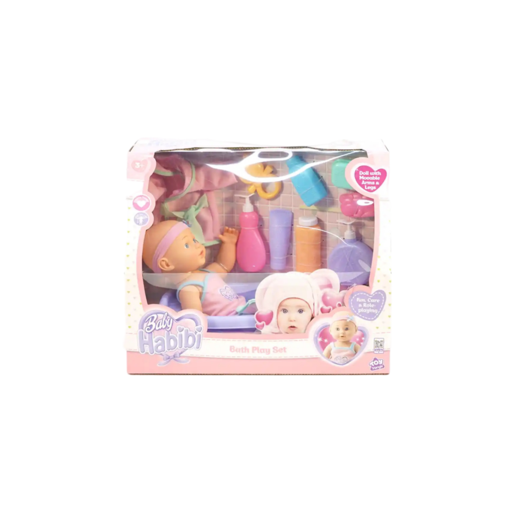 Baby Habibi Doll Bath Play Set 14"