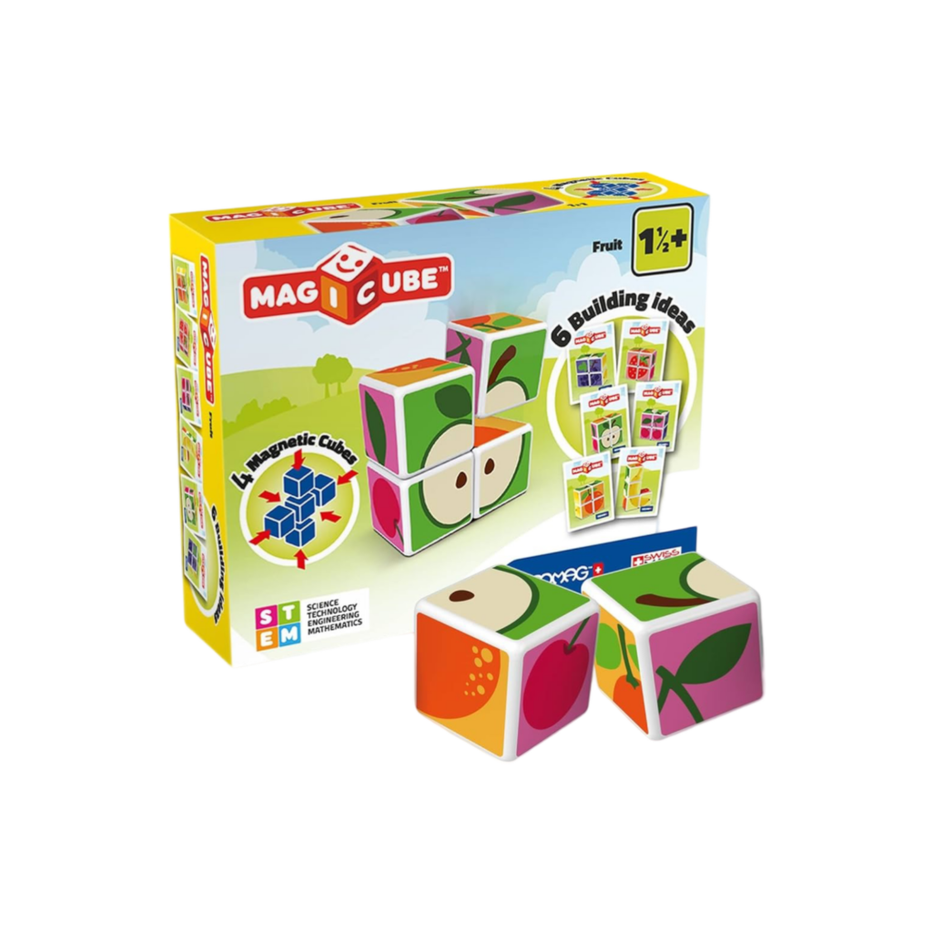 Geomag Magicube Printed Fruit + Cards 7 Pcs