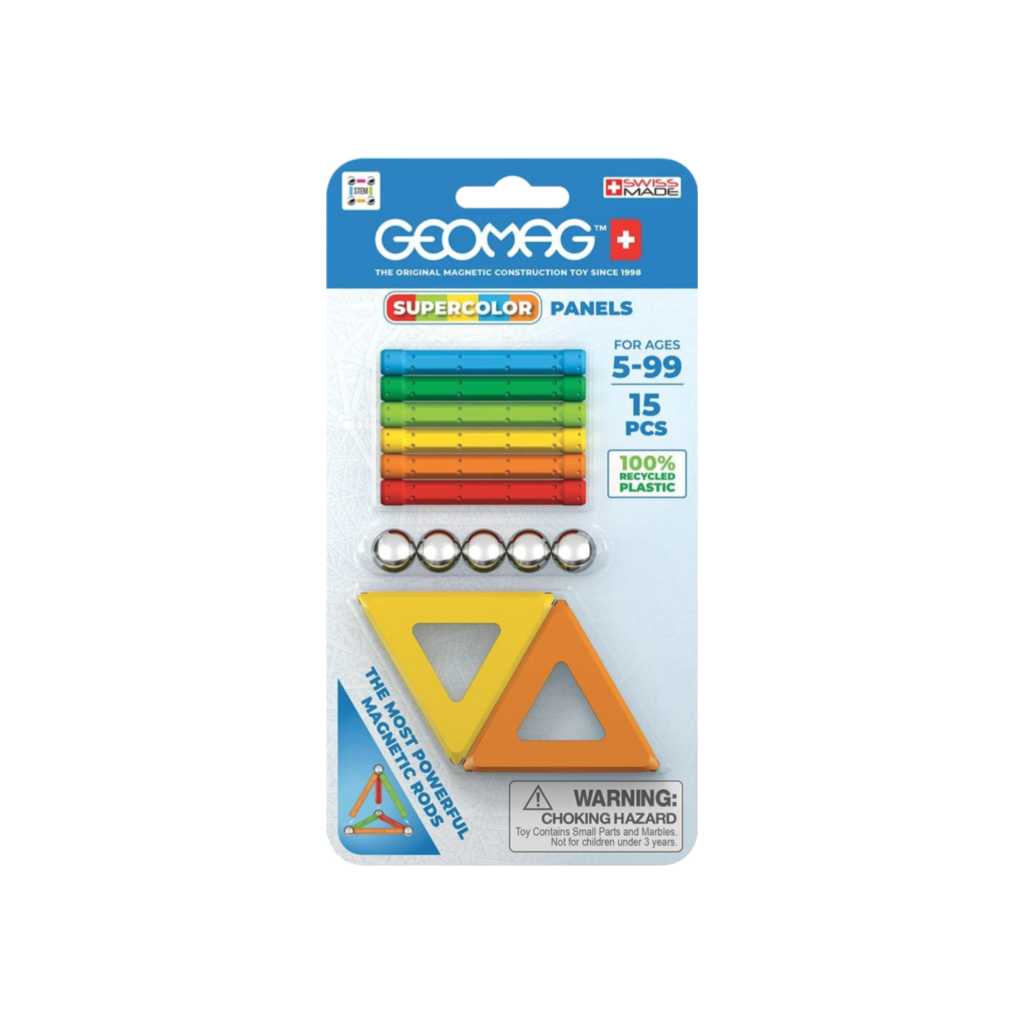 Geomag Supercolor Panels Recycled Blister 15 Pcs