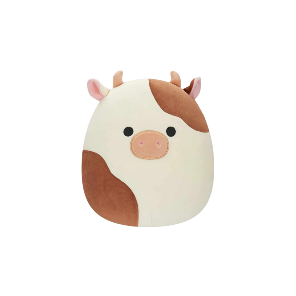 Squishmallows Medium Plush 12" Sqm Ronnie - Brown And White Cow