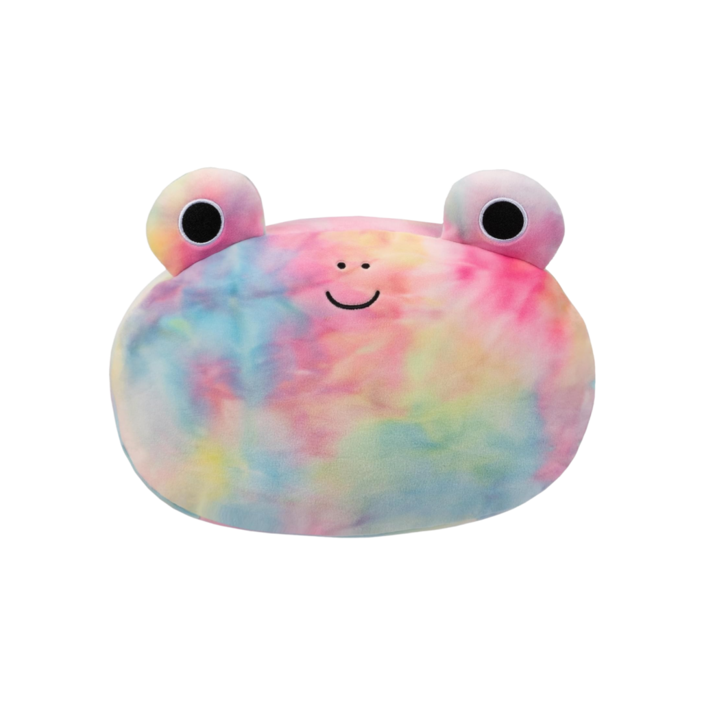 Squishmallows Medium Plush 12" Sqm Carlito - Rainbow Tie-Dye Frog