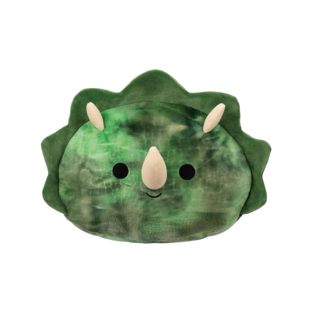 Squishmallows Sqk Medium Plush 12"  Sqm Trey -Textured Green Triceratops