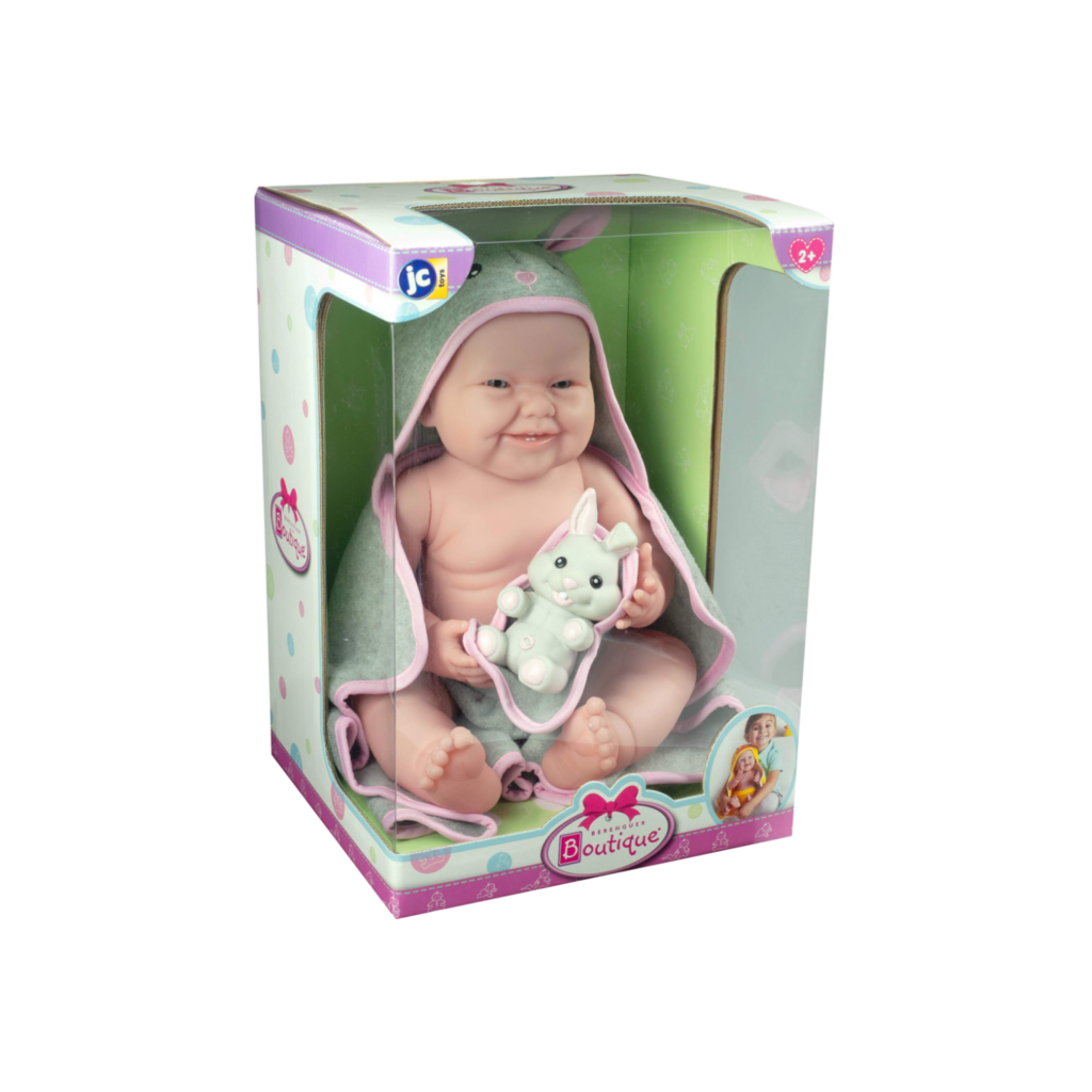 Jc Toys La Newborn 43'' Cm All Vinyl La Newborn Moments Bunny Theme With Accessory Real Girl