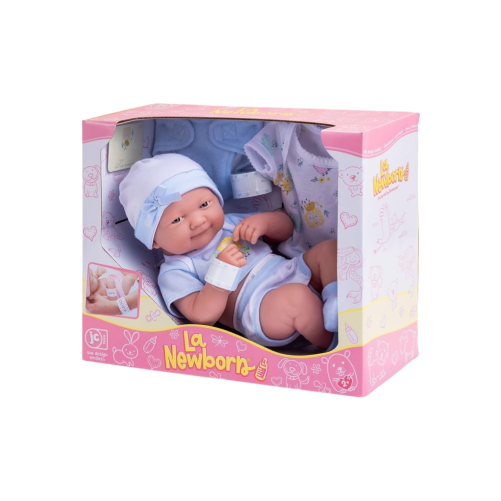 Jc Toys 14" La Newborn Gift Set (Non-Sexed)- Blue Outfit Set