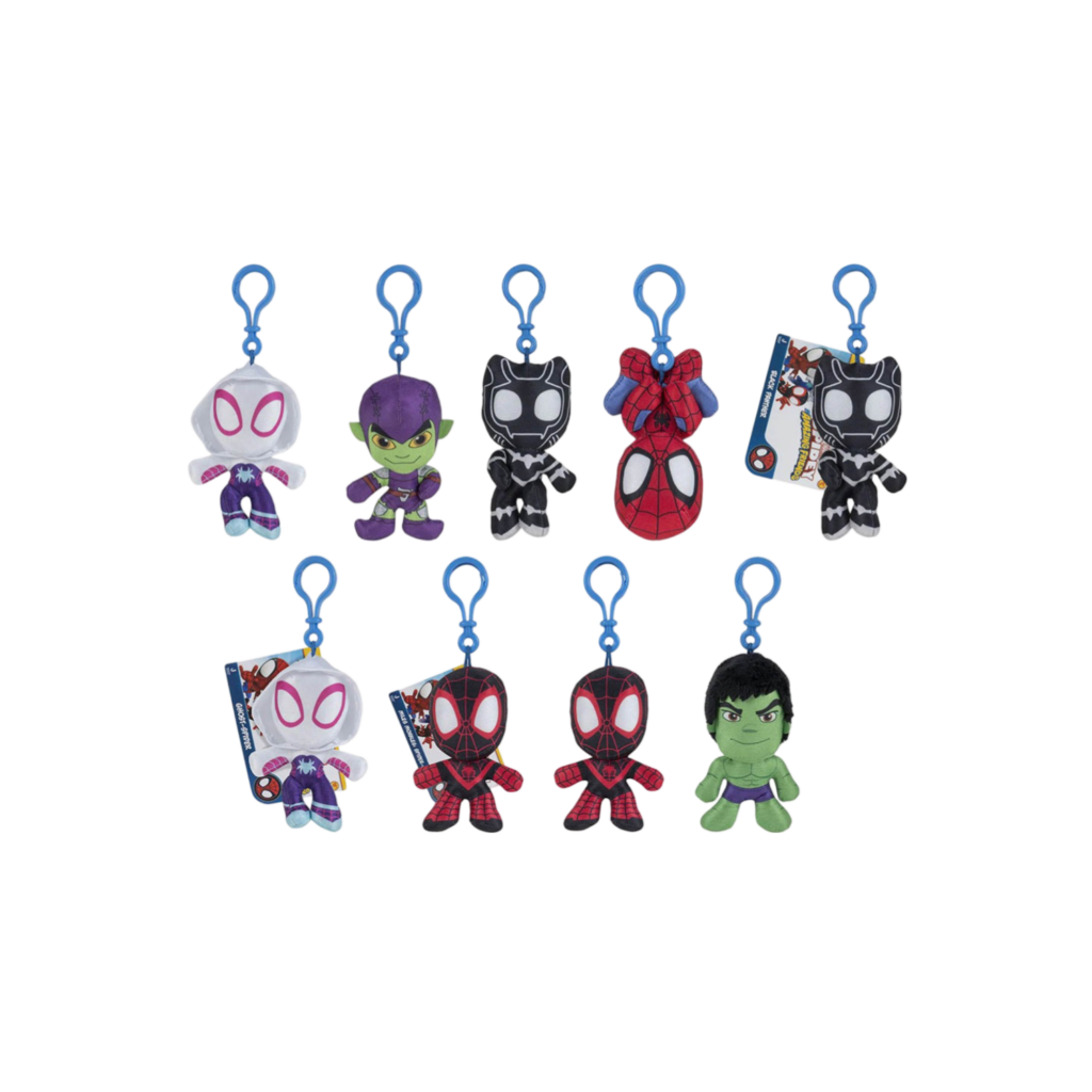 Disney Spidey & Amazing Friends Plush Clips Pdq12 3