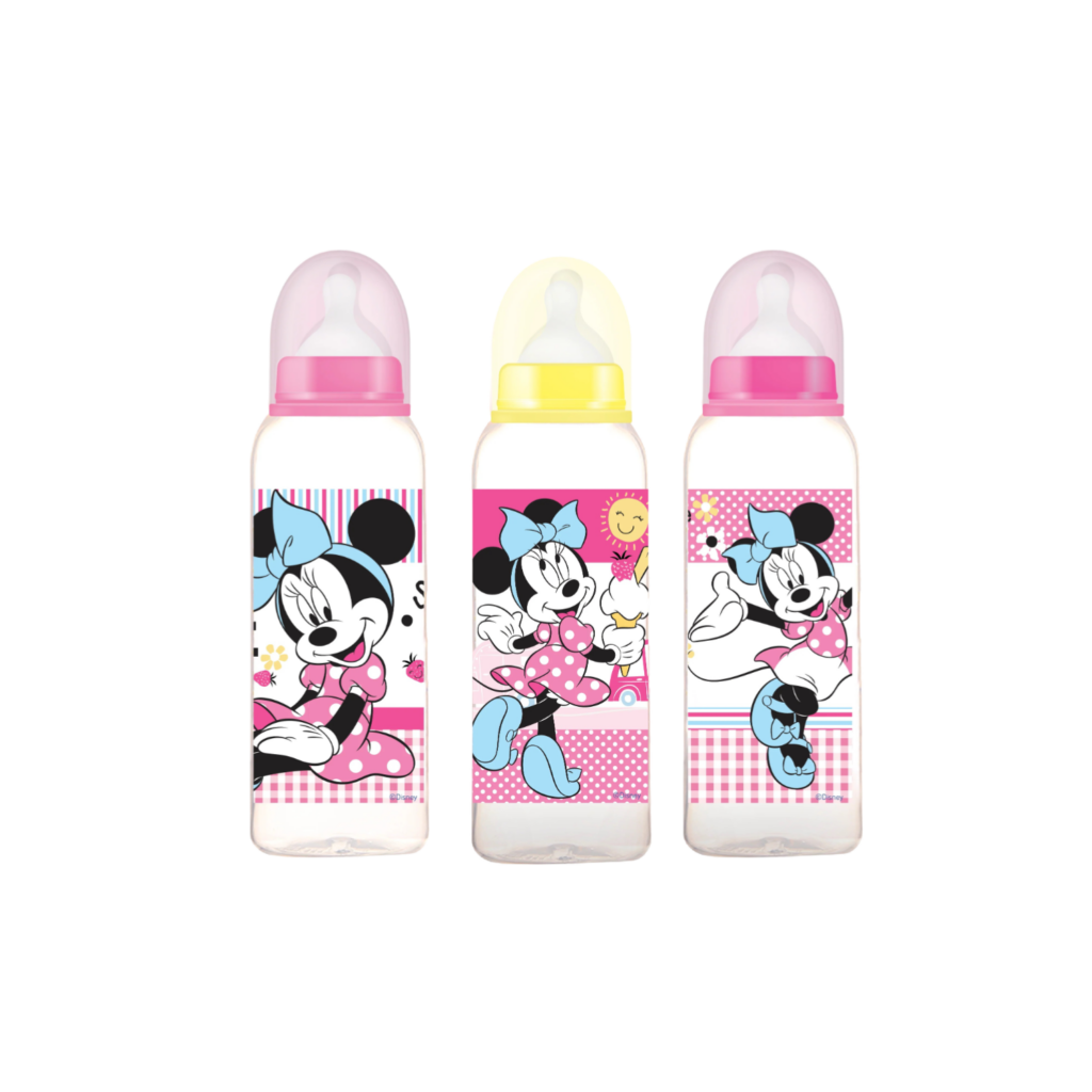 Disney - Bpa Free Baby Feeding Bottle 9Oz, 0+ Months, Pack Of 3, 250Ml - Minnie Mouse