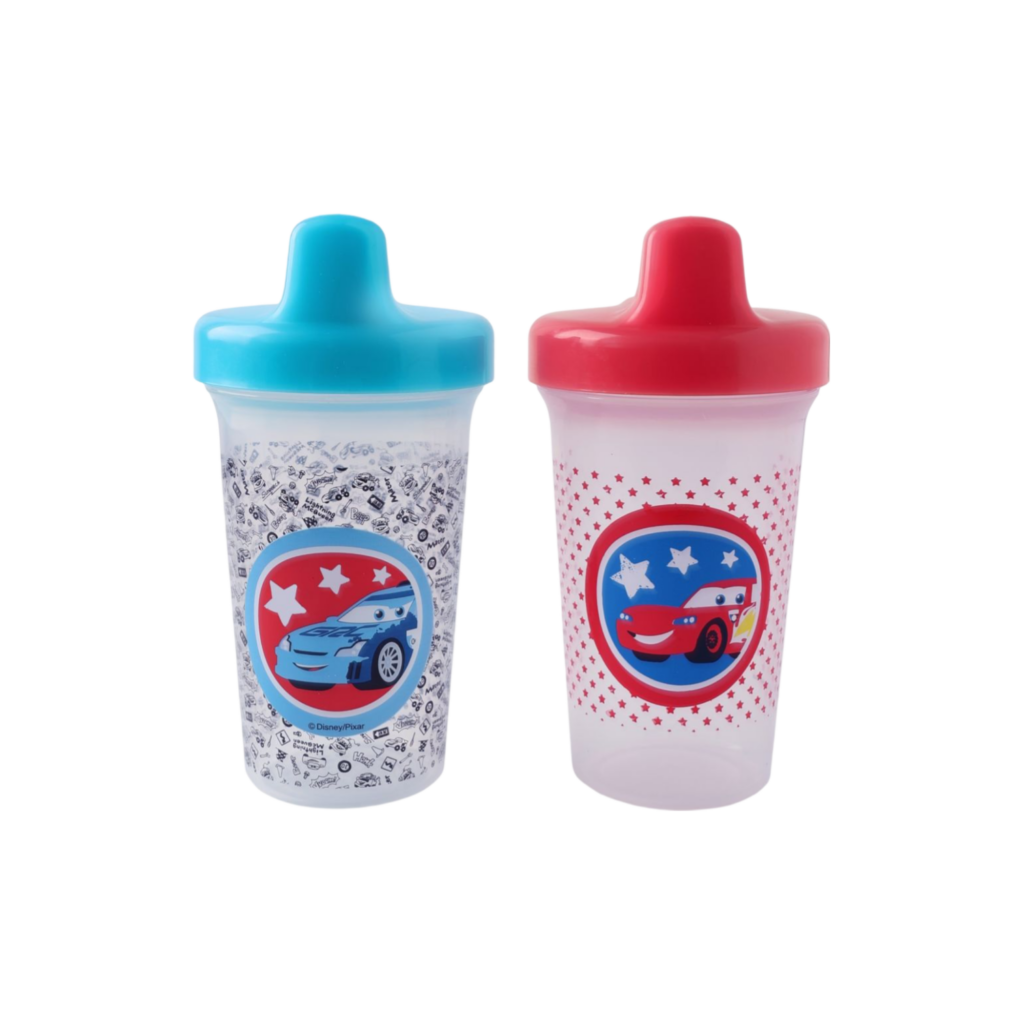 Disney - Bpa Free Baby Sippy Cup, 12 Months+, 300Ml, Pack Of 2 - Cars