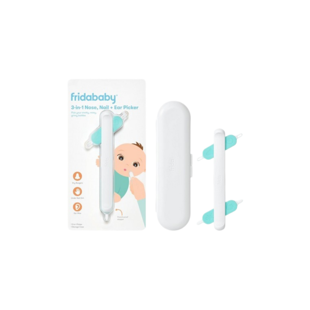 Frida Baby 3-In-1 Nose, Nail + Ear Picker- Essential Booger Picker Tool