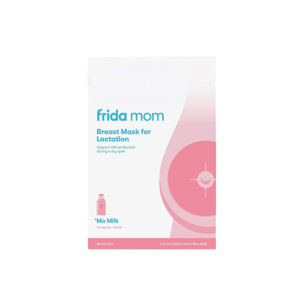 Frida Mom Breast Mask For Lactation - Made With Fenugreek + Fennel To Increase Milk Supply - 2 Sheet Masks