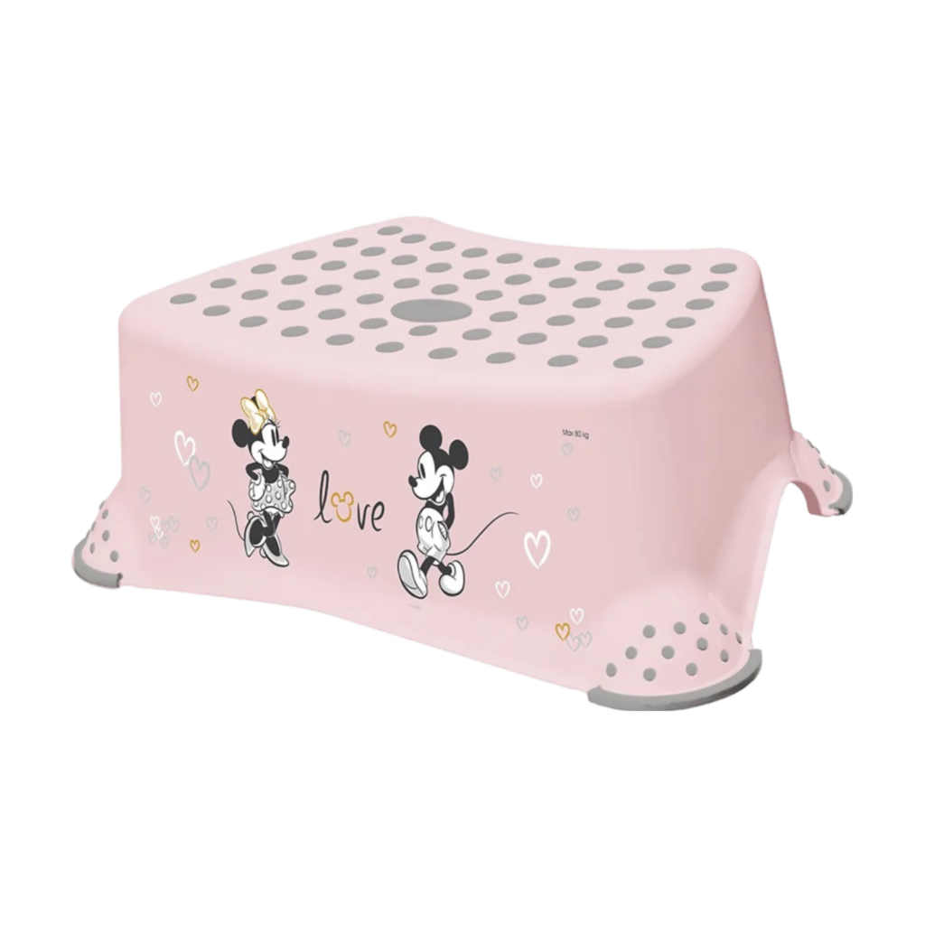 Keeeper Disney-Step Stool With Anti-Slip Function - Minnie Mickey Pink