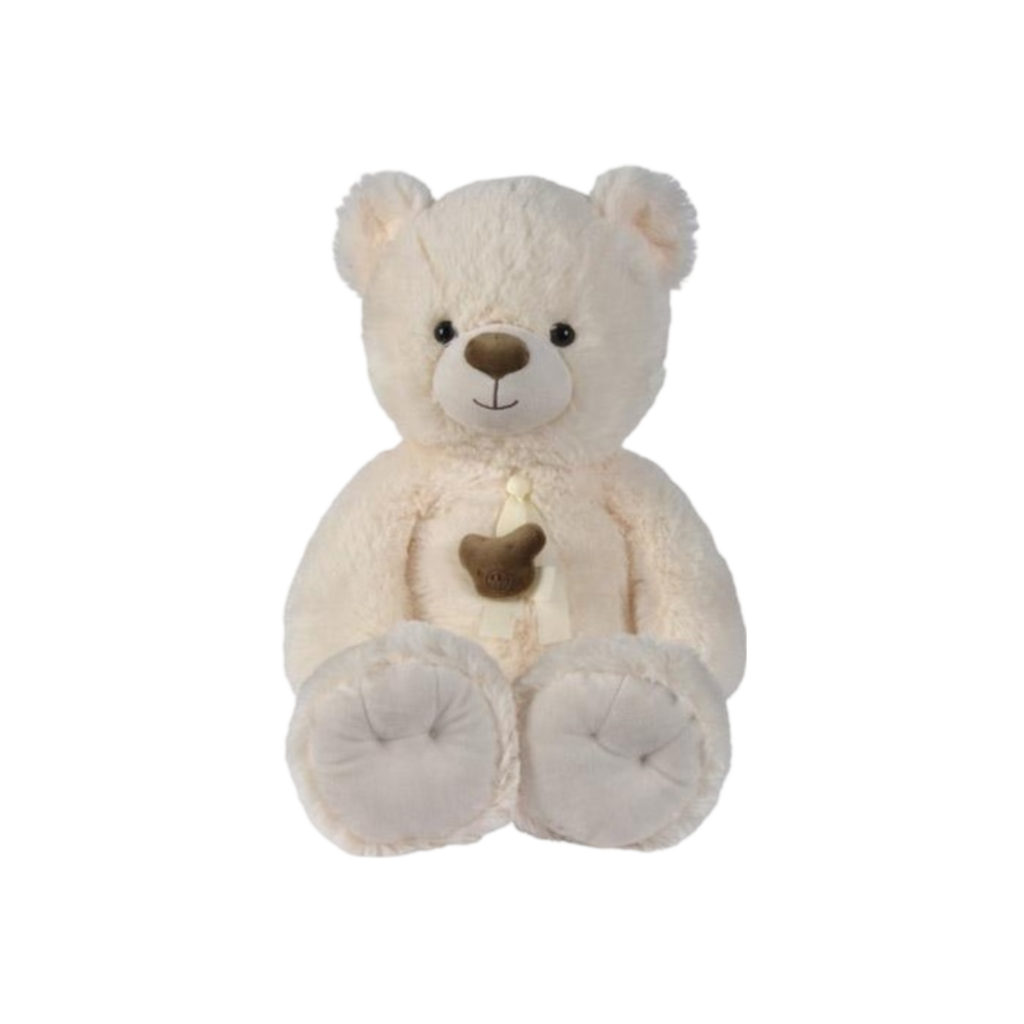 Nicotoy Plush Bear Creme Ribbon Head Bear 85Cm
