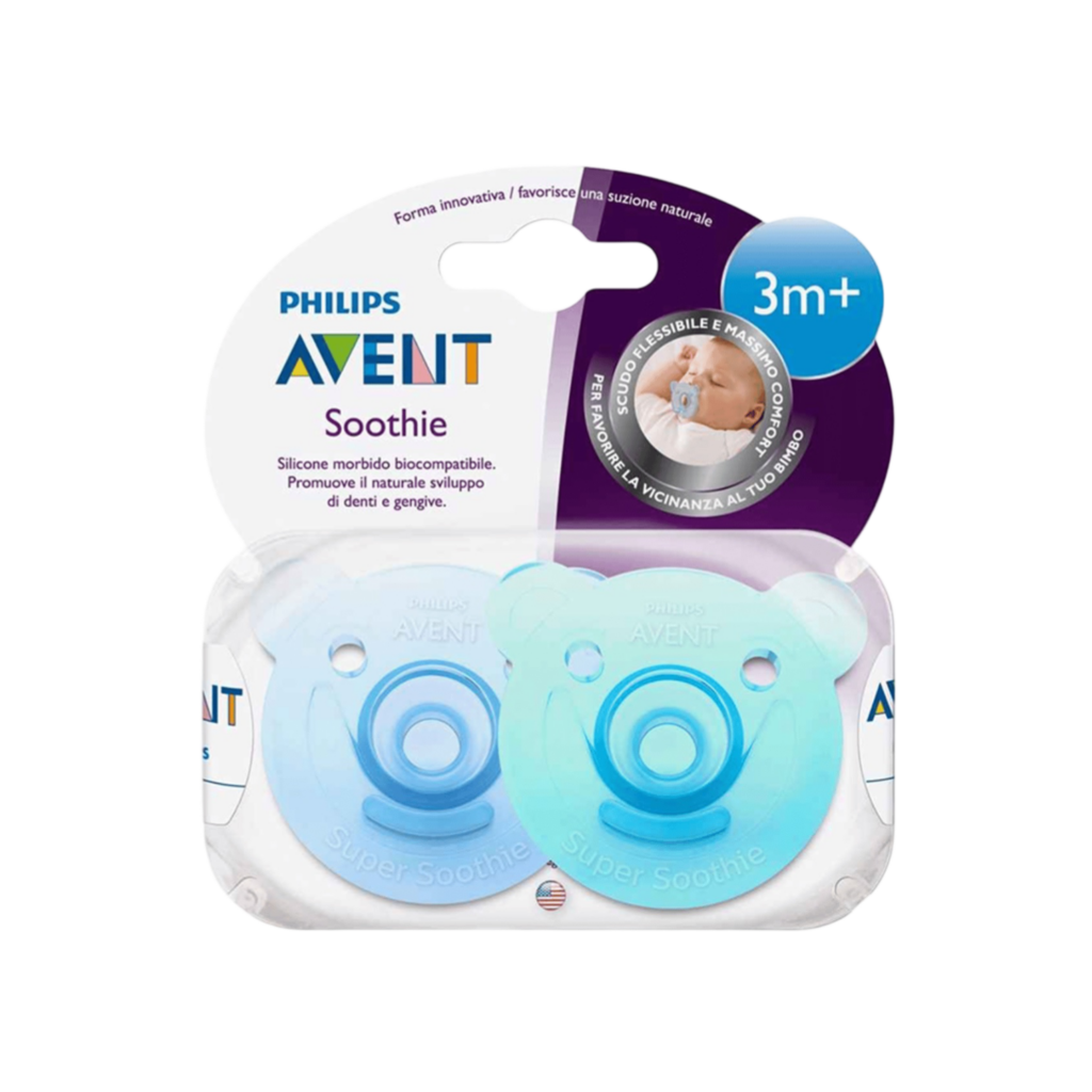 Philips Avent Soothie Sil 3M+ Boy X2
