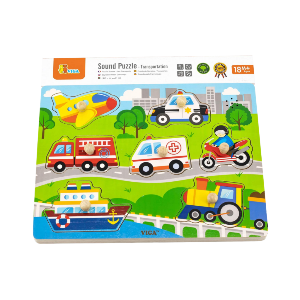 Viga Sound Puzzle - Transportation