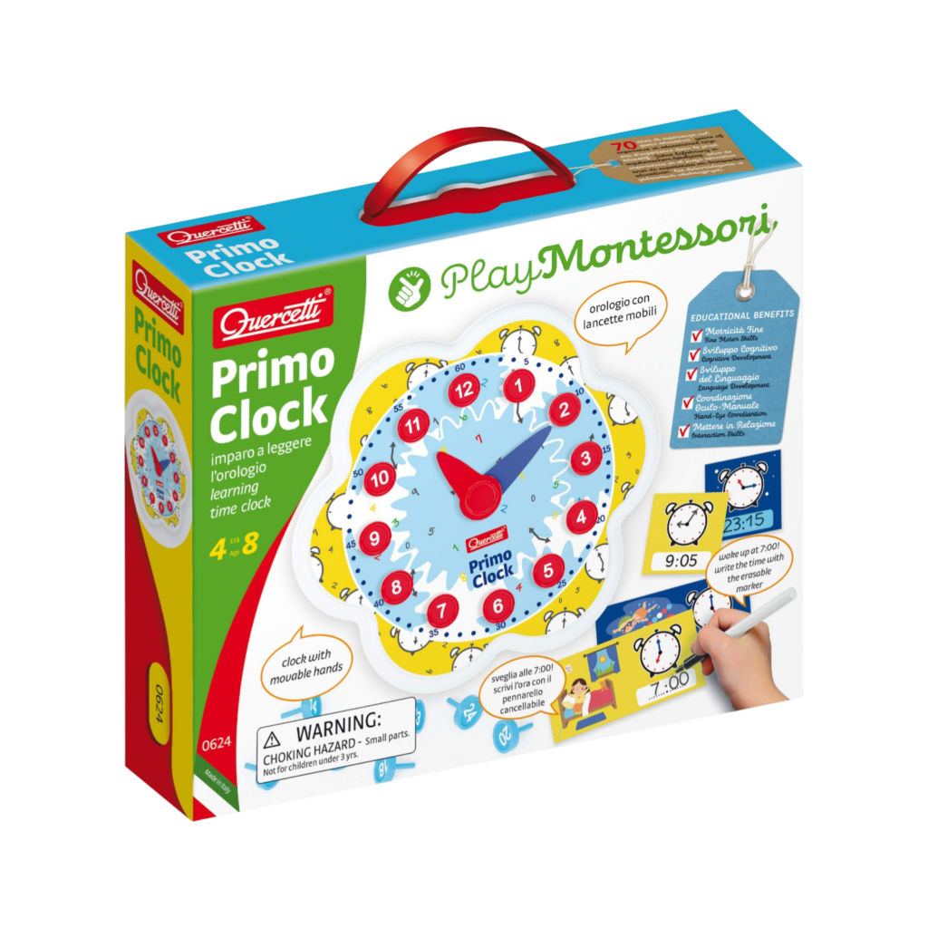 Quercetti Play Montessori Primo Clock