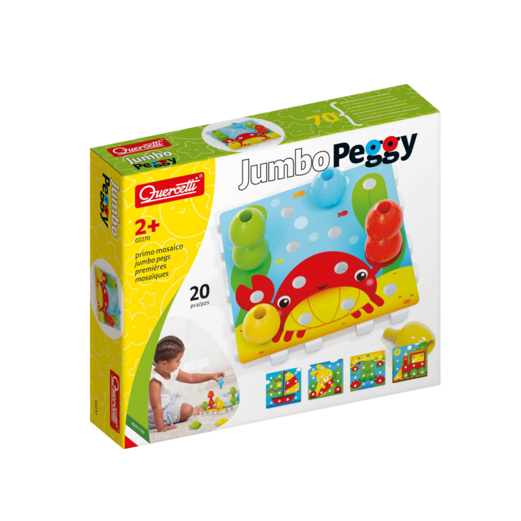 Quercetti Jumbo Peggy - 20Pcs