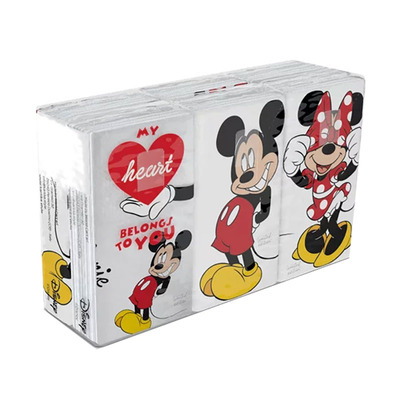 Stor W.Cart Mickey - Minnie Tissue Handkerchiefs 6X9