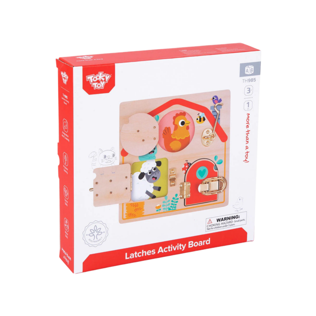 Tooky Toy Latches Activity Board