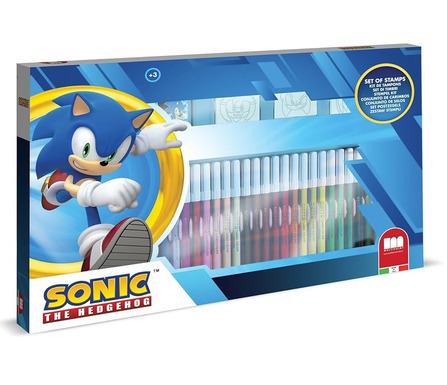 Multiprint Italia Sonic The Hedgehog 36 Pieces Felt-Tip Pens