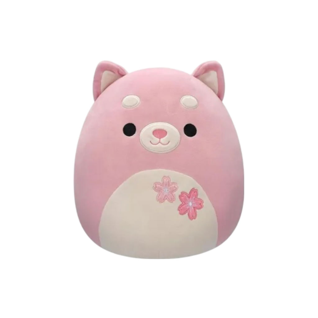 Squishmallows 12" Medium Plush Etude - Pink Shiba With Sakura Flowers