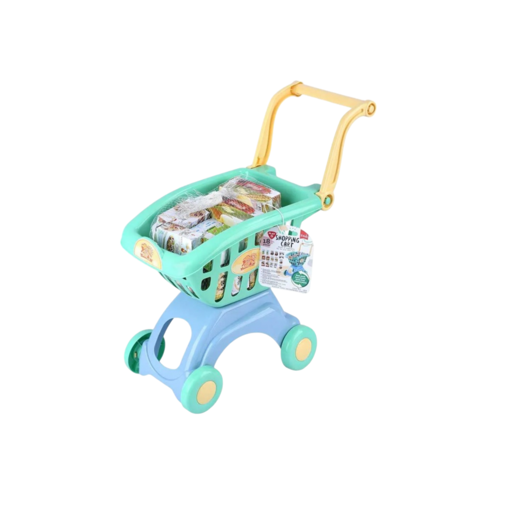 Playgo Recycled Material - Shopping Cart - 18 Pcs (Boys Version)