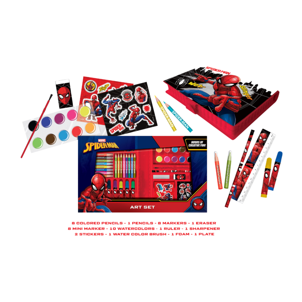 Marvel Spiderman 3 Zippers Pencil Case