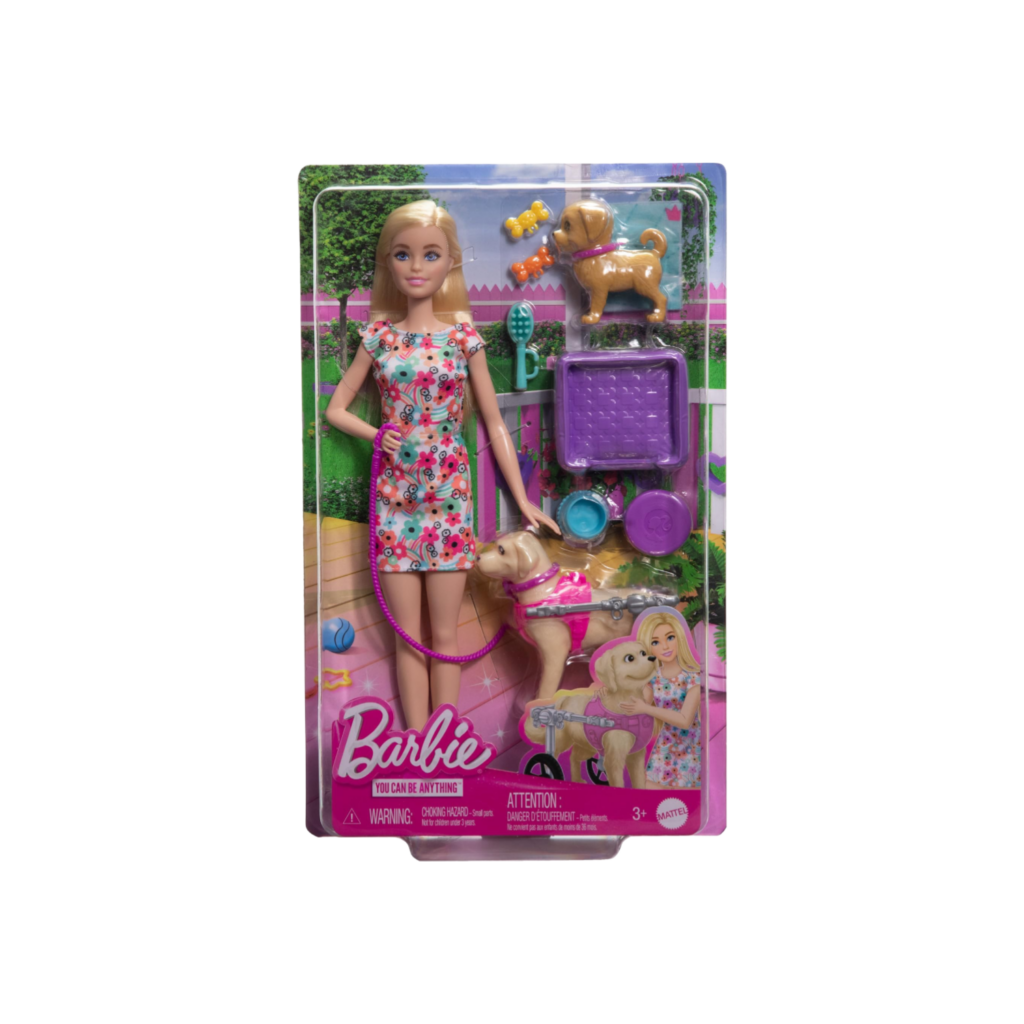 Mattel Barbie  Walk & Wheel Pet Playset