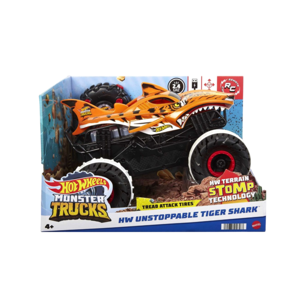 Mattel Hot Wheels R/C 1:15 Monster Trucks Tiger Shark