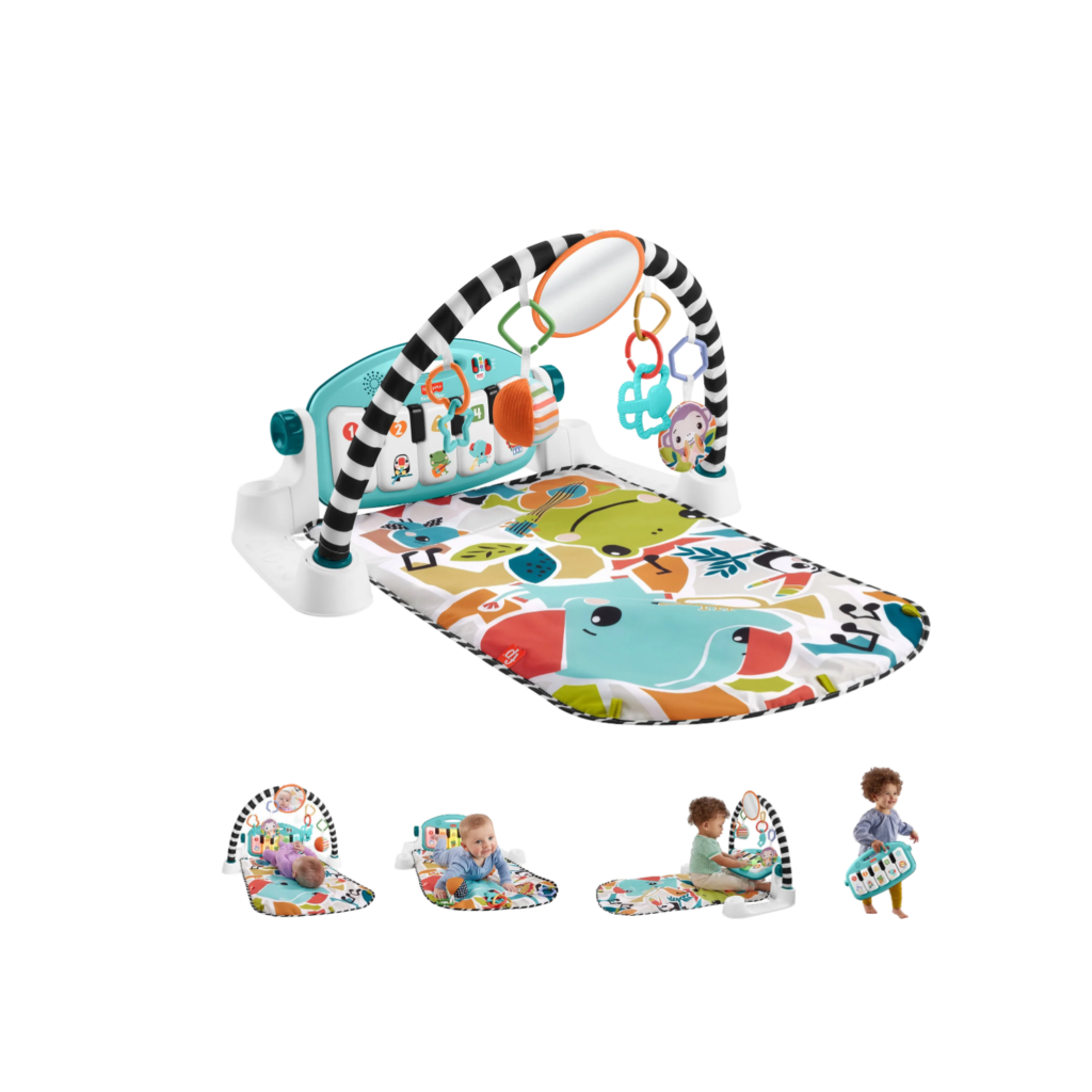 Mattel Fisher-Price Glow & Grow  Kick & Play  Piano Gym Green