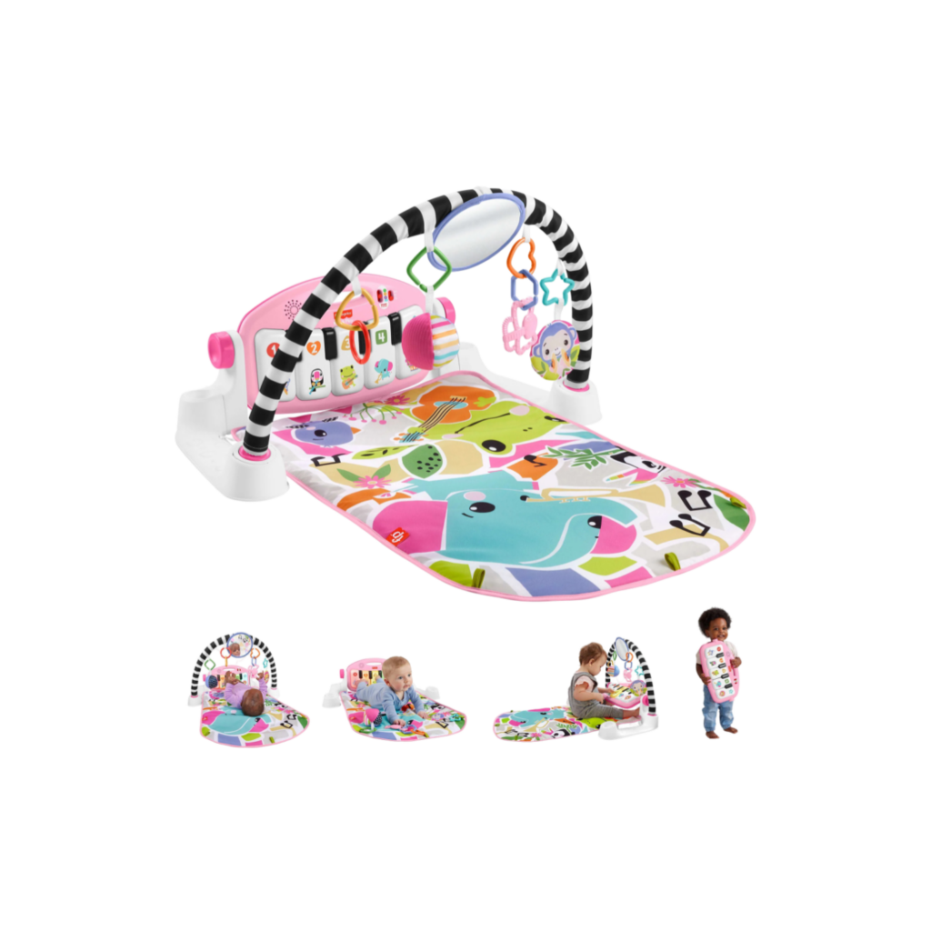 Mattel Fisher-Price Glow & Grow Kick & Play  Piano Gym Pink