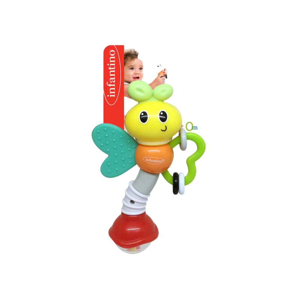 Infantino Rattle & Teether Love Bug