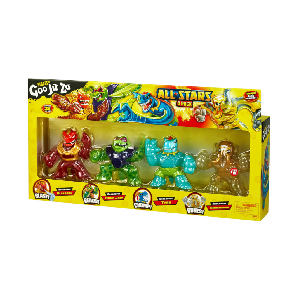 Goo Jit Zu S3 A/Stars 4-Pack