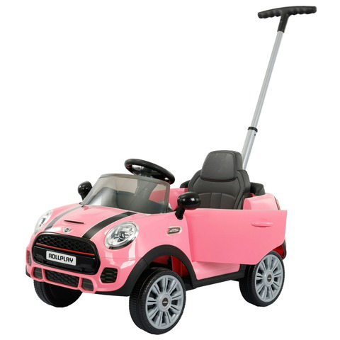 Rollplay Mini Cooper Play Push Car - Pink