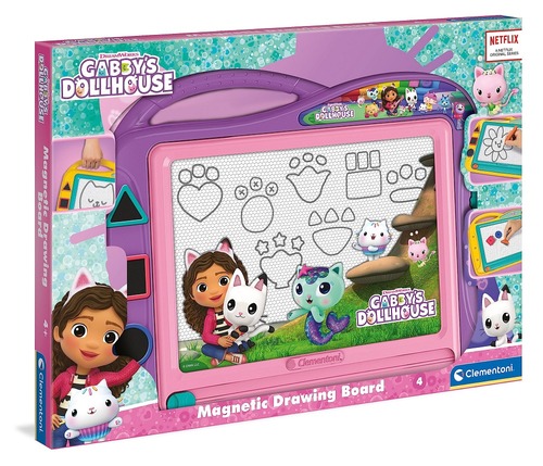 Clementoni Magnetic Draw Board Gabby'S Dollhouse