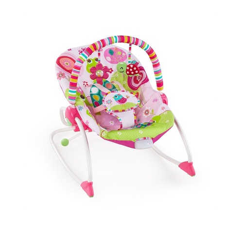 Bright Starts Infant To Toddler Rocker- Raspberry Garden