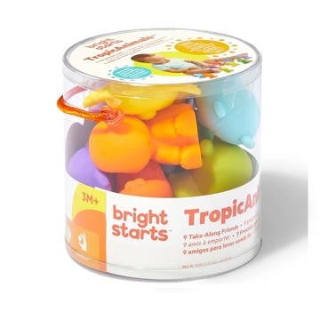 Bright Starts  Tropicanimals 9 Take-Along Friends
