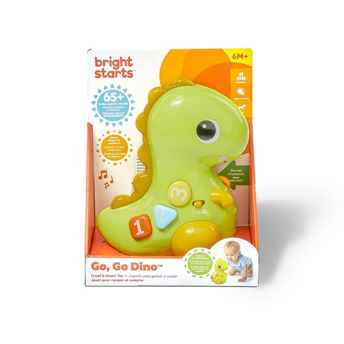Bright Starts  Go, Go, Dino Crawl & Count Toy